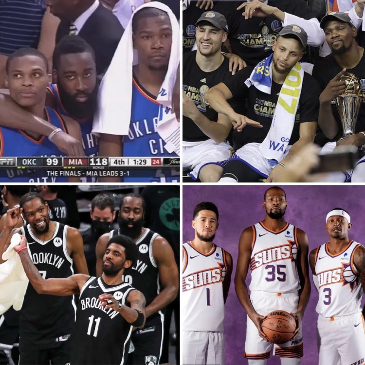 星空体育-美媒提问：仅凭天赋与适配性而非总冠军数量，如何评价KD生涯中的三巨头组合？